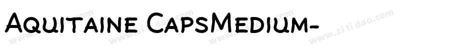Aquitaine CapsMedium字体转换